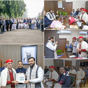 आज मुख्यमंत्री आवास संत कबीर कुटीर पर राजपूत समाज के प्रबुद्धजनों और हरियाणा राजपूत प्रतिनिधि सभा के प्रतिनिधियों ने मुलाकात की